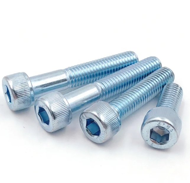 Factory Directly Full Thread Half Thread Inch Metric Carbon Steel Blue Zinc Allen Bolt 3