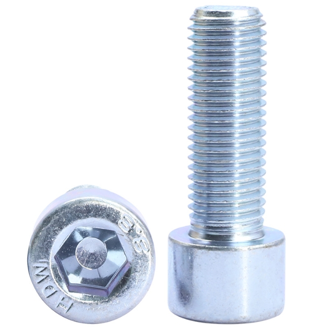 Factory Sells Carbon Steel Blue White Zinc Hex Socket Cap Bolt M8 M20 Metric Inch