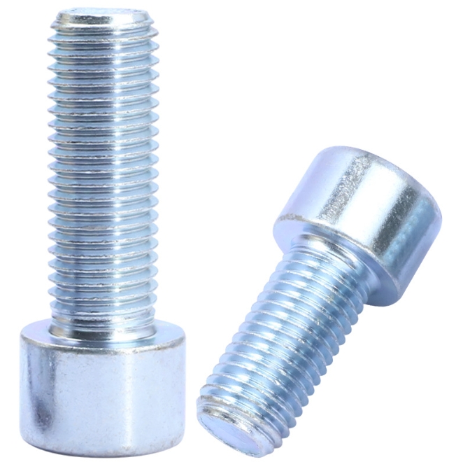 Factory Sells Carbon Steel Blue White Zinc Hex Socket Cap Bolt M8 M20 Metric Inch 1
