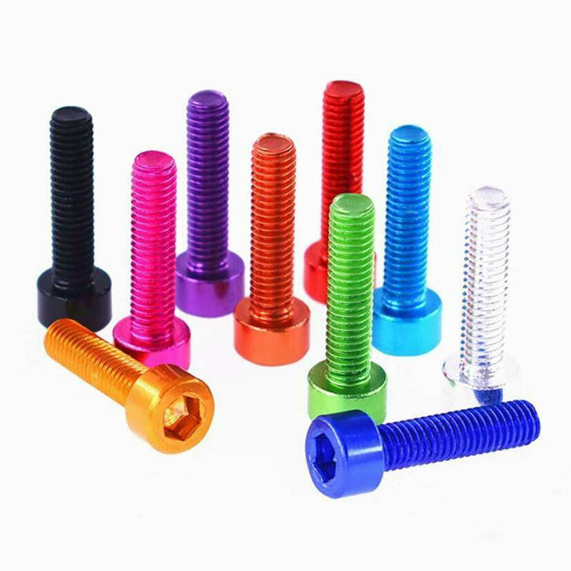 M6 x 30mm M3 Custom Colourful Anodized Aluminum Hex Socket Head Cap Screw Bolt