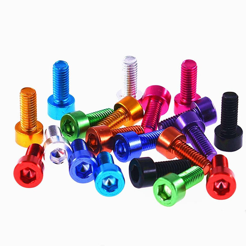 M6 x 30mm M3 Custom Colourful Anodized Aluminum Hex Socket Head Cap Screw Bolt 1