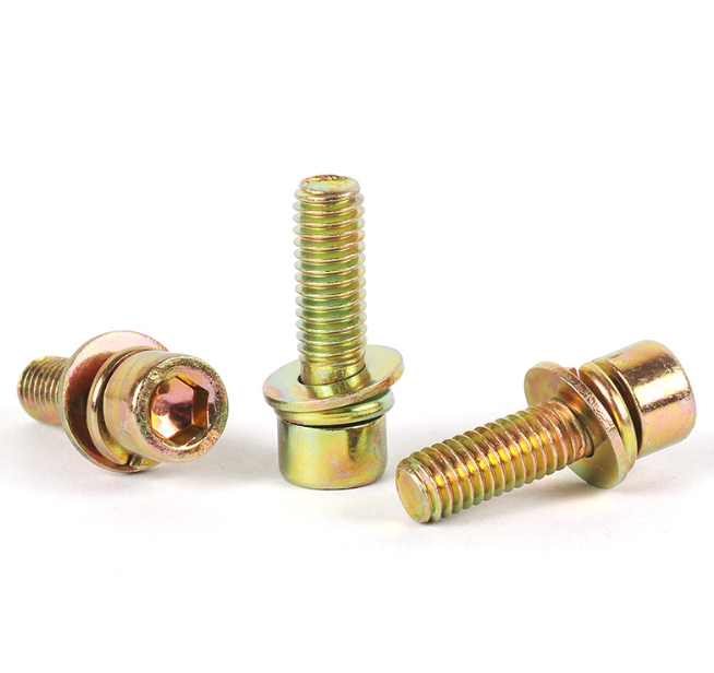 Online Sales Carbon Steel Yellow Zinc Zinc Plated Hex Socket Cap Bolt