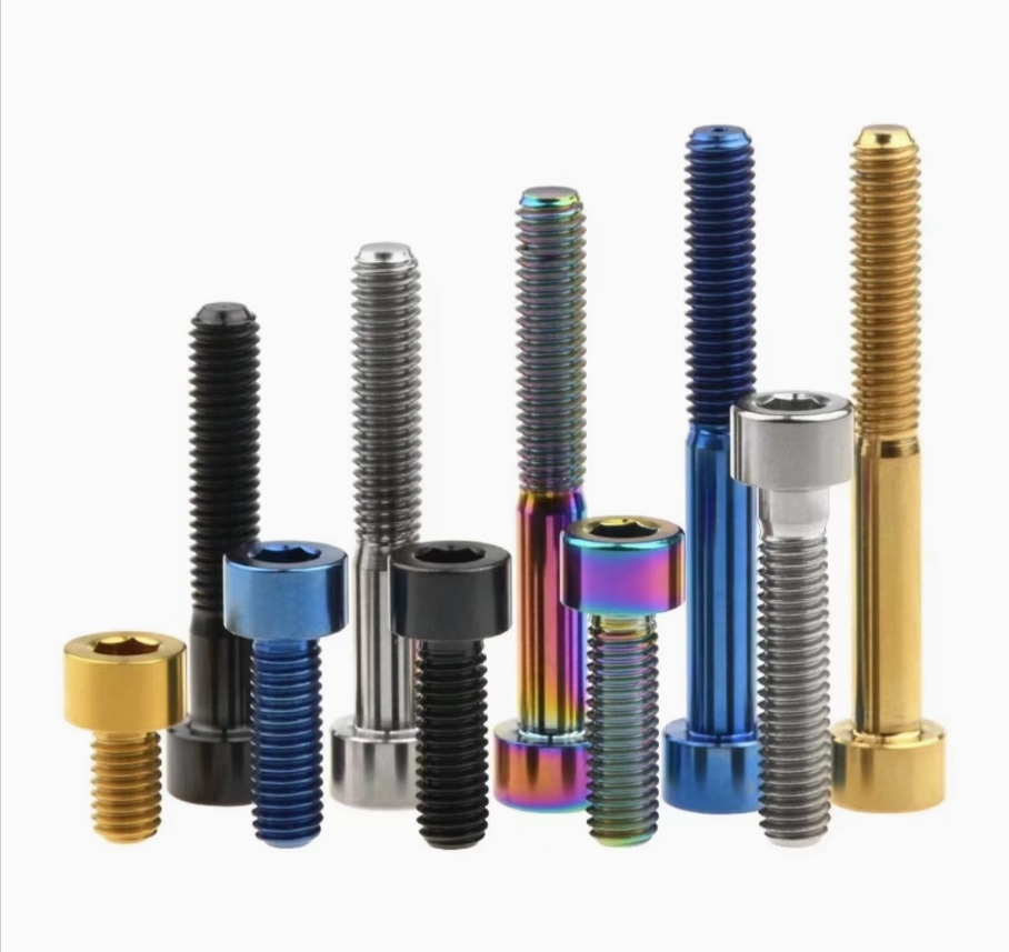 Titanium Alloy Allen Screw M2-M8X10-80mm Socket Cap Hex Screw