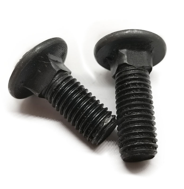 High Strength DIN 603 Carriage Bolt and Nut ANSI Bolts Grade 8.8 Round Head Black Square Neck 4
