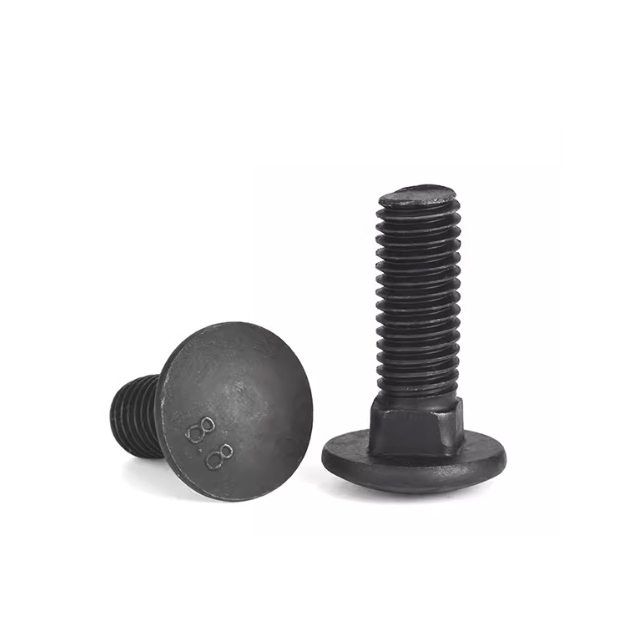 High Strength DIN 603 Carriage Bolt and Nut ANSI Bolts Grade 8.8 Round Head Black Square Neck 5