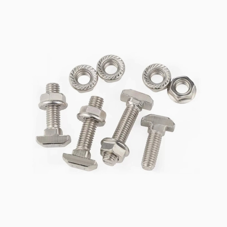 M5/M6/M8 Nickel Plated High Tensile Strength Aluminum Channels Mounting T Bolt