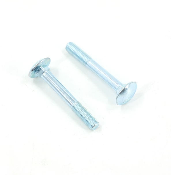 Rust-Protected Square Neck Carriage Bolts – Carbon Steel with Zinc Finish Half Thread 1