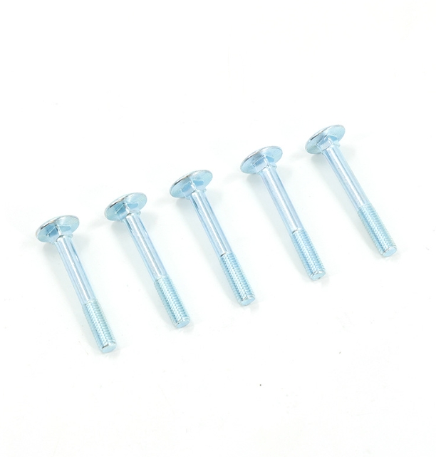 Rust-Protected Square Neck Carriage Bolts – Carbon Steel with Zinc Finish Half Thread 2