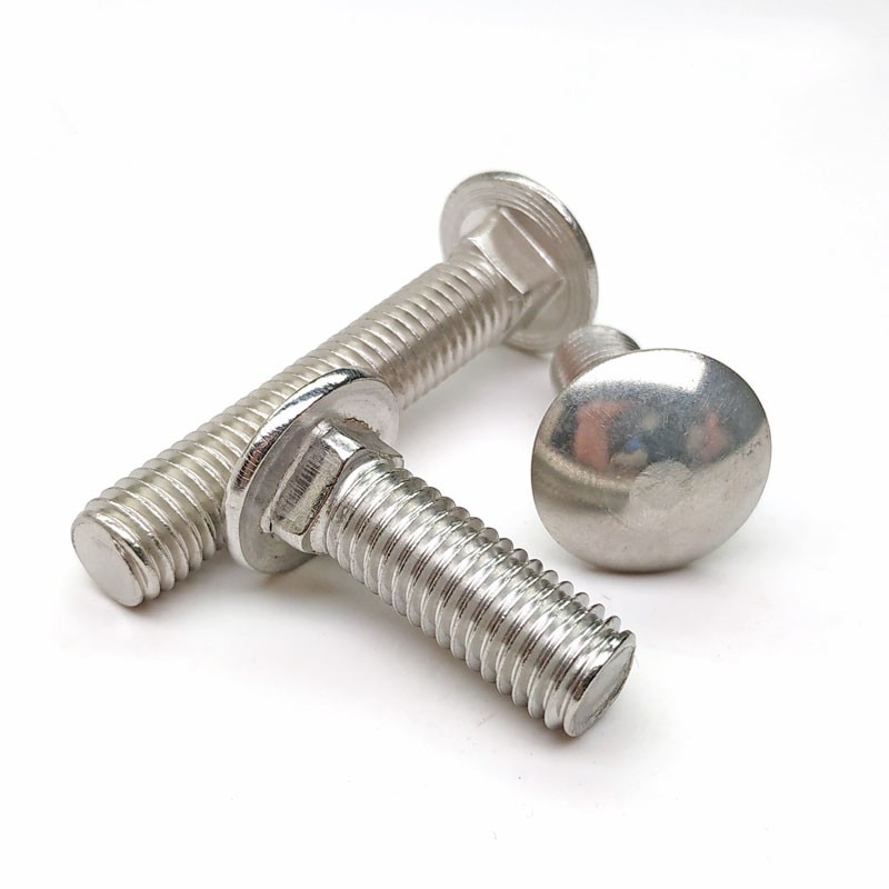 Stainless Steel Carriage Bolt DIN603 Domed Heads With Square Neck Bolt 4
