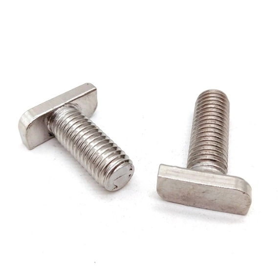 Stainless Steel Hammer Head Screws M10X25 with M10 Flange Nuts Stainless Steel PV Profiles Hammer T Bolt for Solar Panel Photovoltaic Mounting System 1
