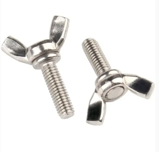 Carbon Steel Butterfly Bolt with Wing and Hex Nut DIN316 for Machinery