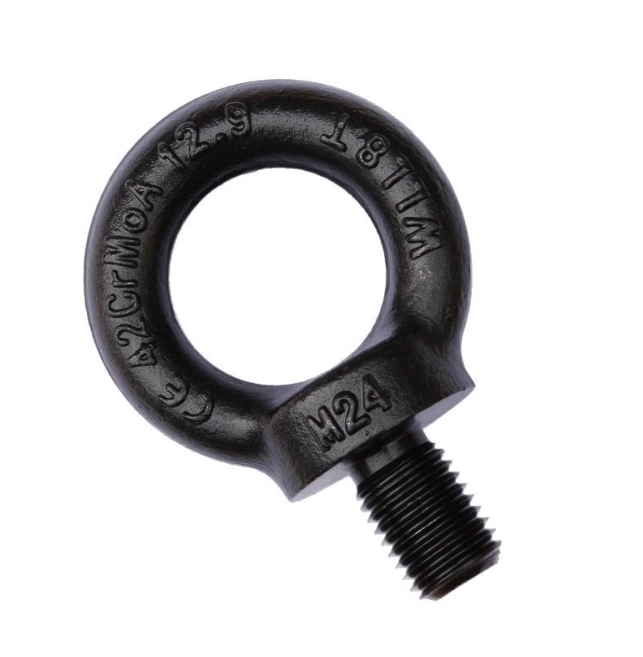 DIN580 Carbon Steel Zinc Lifting Eye Bolt with M6 Thread 150mm Length ISO Standard Screw 3
