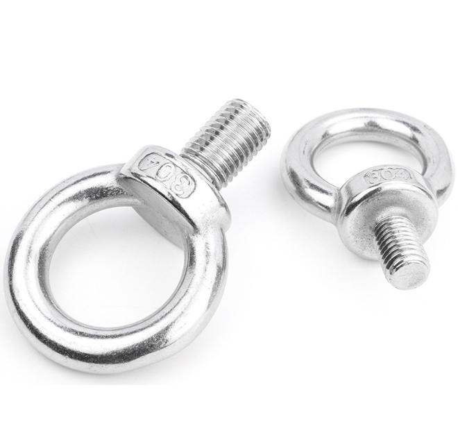 Factory Price SS304 SS316 Plain Eye Bolt Eye Screw