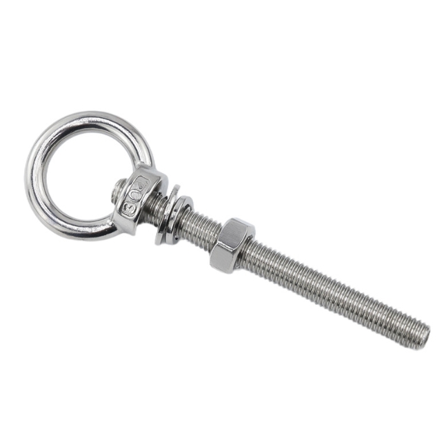 Factory Price SS304 SS316 Plain Eye Bolt Eye Screw 3