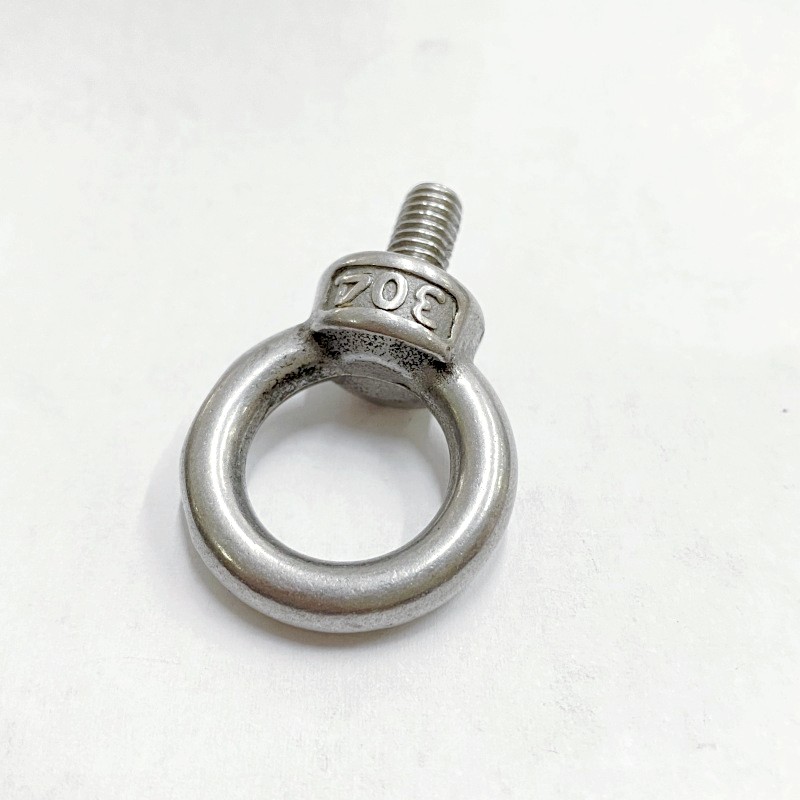 Stainless Steel SS SUS 304 316 316L A2 A4 70 80 Full Thread Lifting Eye Bolt DIN580 3