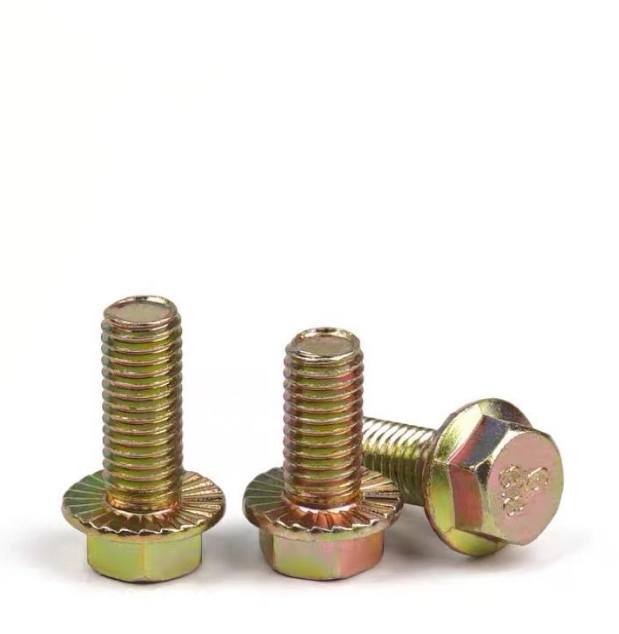 All Kinds of High Quality Carbon Steel Yellow Zinc Flange Bolt