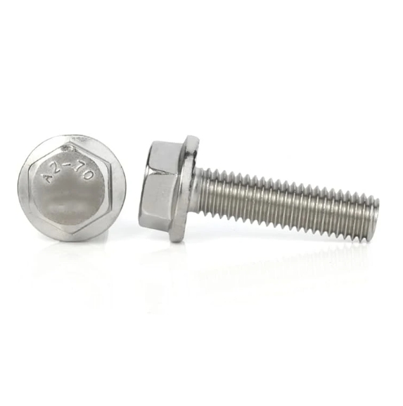 DIN6921 Flanged Hex Bolts 304 Stainless Steel Hex Flange Washer Head Bolts Automobile Bolts Car Machine Screws Replacement