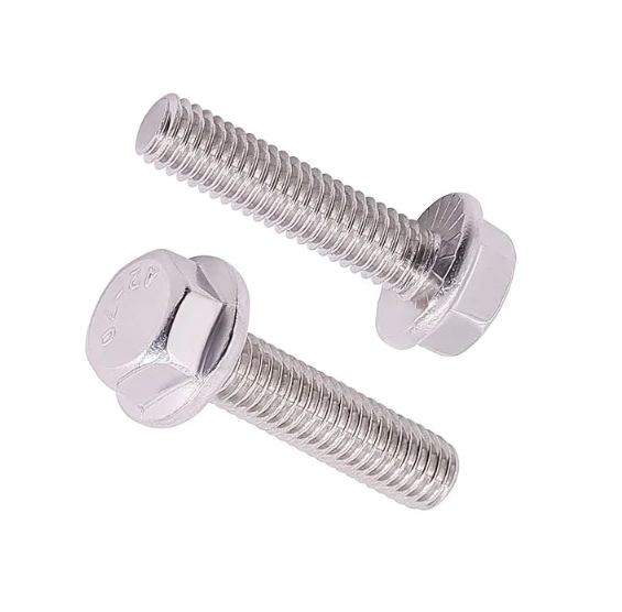 DIN6921 Flanged Hex Bolts 304 Stainless Steel Hex Flange Washer Head Bolts Automobile Bolts Car Machine Screws Replacement 1