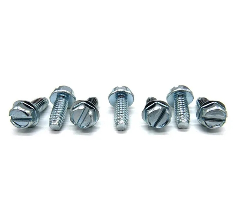 Factory customized zinc plated m2 m3 m4 m5 m6 hexagon bolt hex flange head slotted anti slip machine bolt