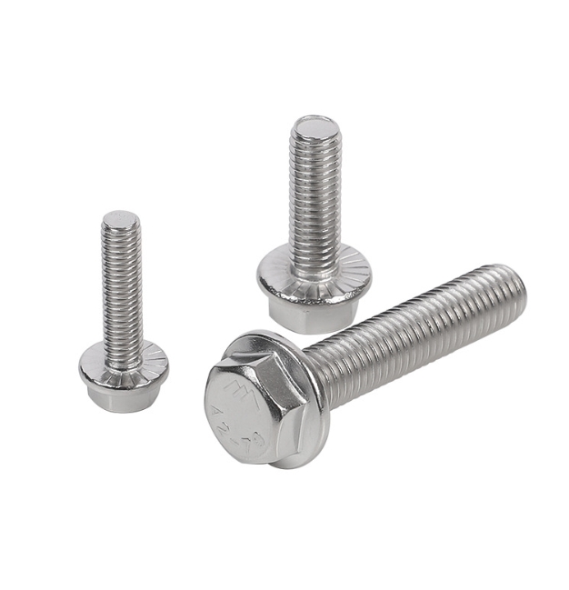 Fastener 32mm Flanged Hexagon Head Bolts Stainless Steel DIN 6921 Hex Flange Bolt 3