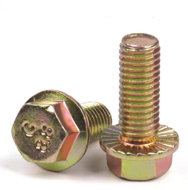 Flange Oil Plug Bolt Engine Oil Drain Bolt Plug Screw Concave Head Hex Flange Bolt Hot Dip Galvanized