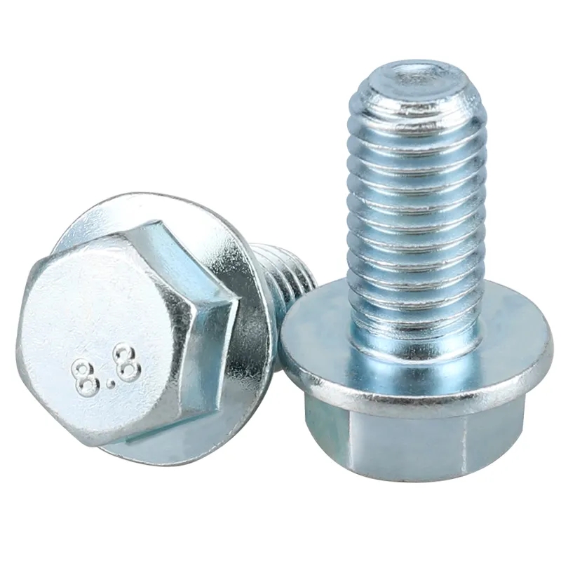 High Strength Carbon Steel Grade 4.8/8.8/10.9/12.9 ZINC Flange Carriage Bolts with Flange nut 5