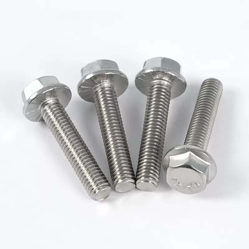 M6 M8 M10 M12 M14 M16 M20 stainless steel hex flange bolt a2 a4 flange hex head bolt din6921 hex flange bolt 2