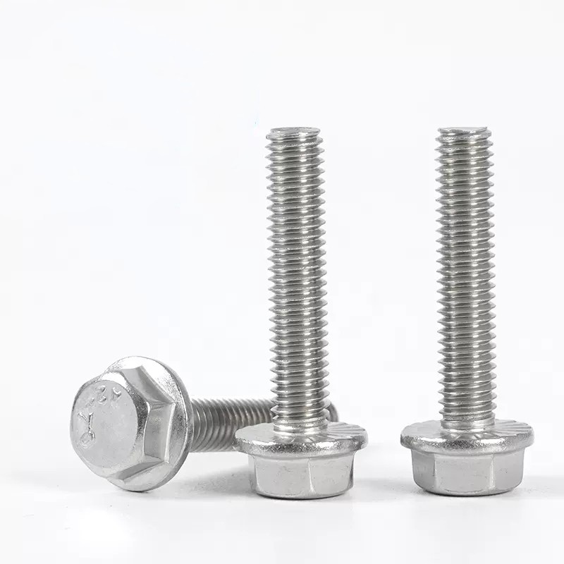 M6 M8 M10 M12 M14 M16 M20 stainless steel hex flange bolt a2 a4 flange hex head bolt din6921 hex flange bolt 3