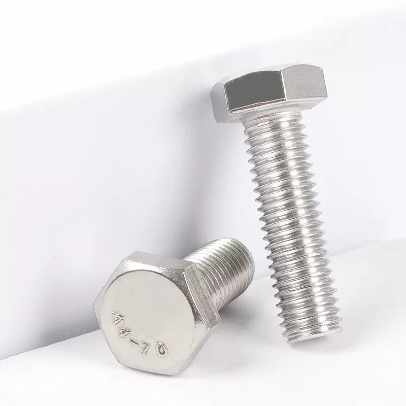 316 Stainless Steel Hex Bolt DIN933 931 with hex nut flat washer spring washer 2