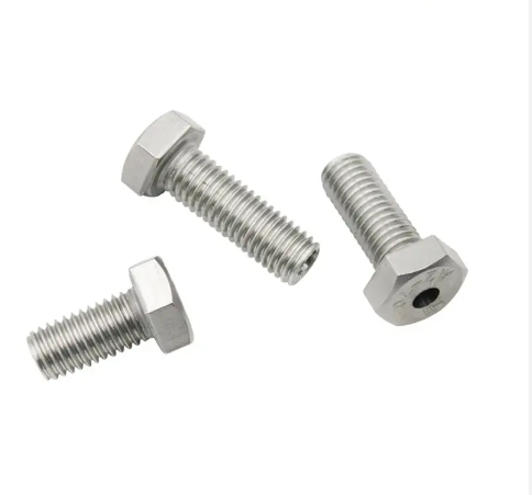 Custom Hex Bolt Hexagon outer hollow screw 304 316 stainless steel hollow Hexagon bolt face mask thread through hole screw 1