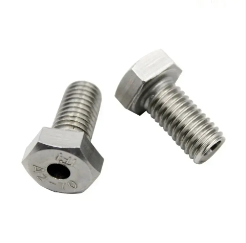 Custom Hex Bolt Hexagon outer hollow screw 304 316 stainless steel hollow Hexagon bolt face mask thread through hole screw 2