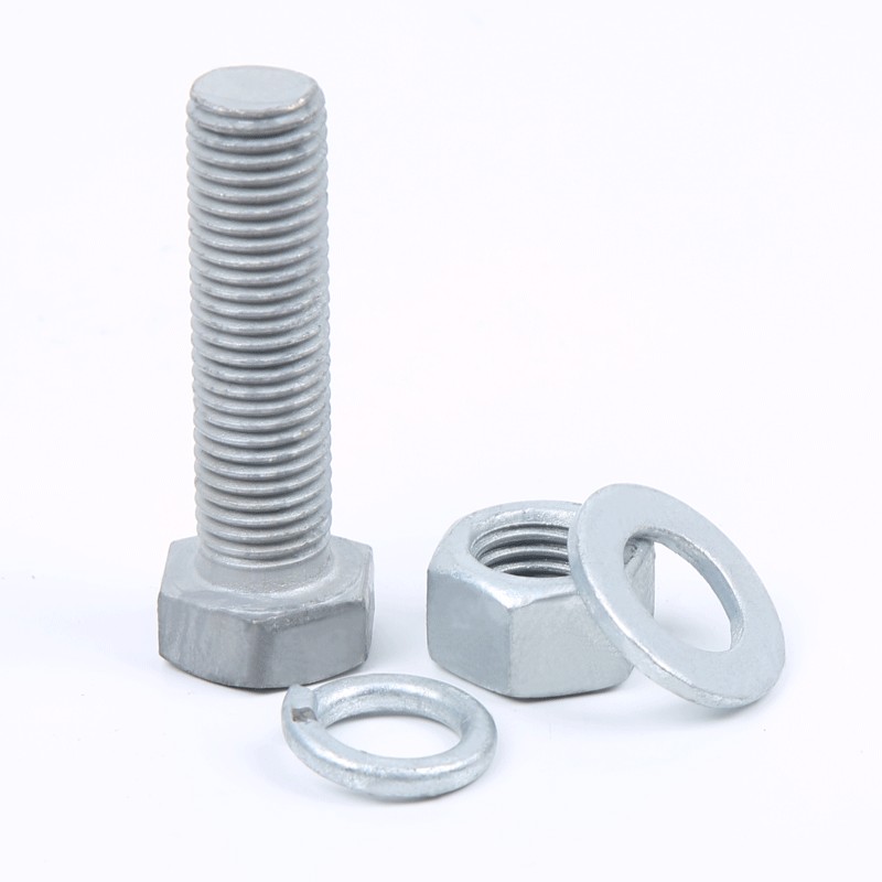 din 933 standard grade 8.8 hex bolts hdg head hex bolts