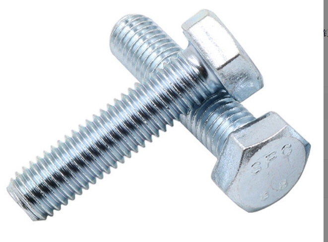 DIN933 DIN931 Carbon Steel Blue Zinc Plated Galvanized High Strength Tensile Hex Bolt