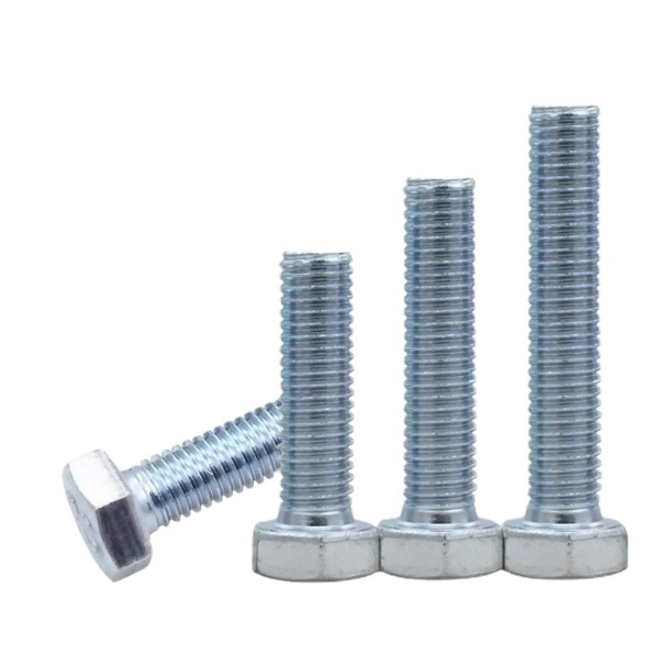 DIN933 DIN931 Carbon Steel Blue Zinc Plated Galvanized High Strength Tensile Hex Bolt 1