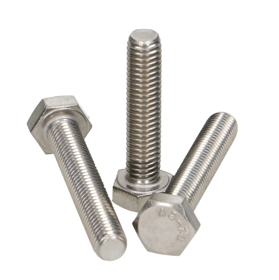 DIN933 M8 Hex Head Machine Screw Bolts Grade 8.8 10.9 12.9 Carbon Steel Black Oxide Bolts Stainless Steel Heavy Duty Hexagon Bolt 5