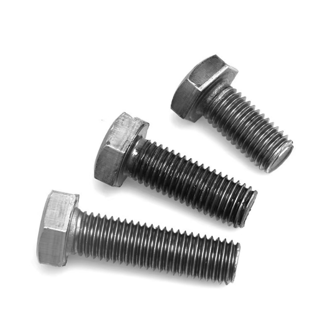 Factory Directly Carbon Steel Plain DIN933 Full Thread Hex Bolt With Nut And Washer