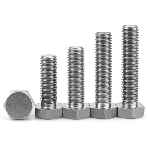 Factory Directly Carbon Steel Plain DIN933 Full Thread Hex Bolt With Nut And Washer 1