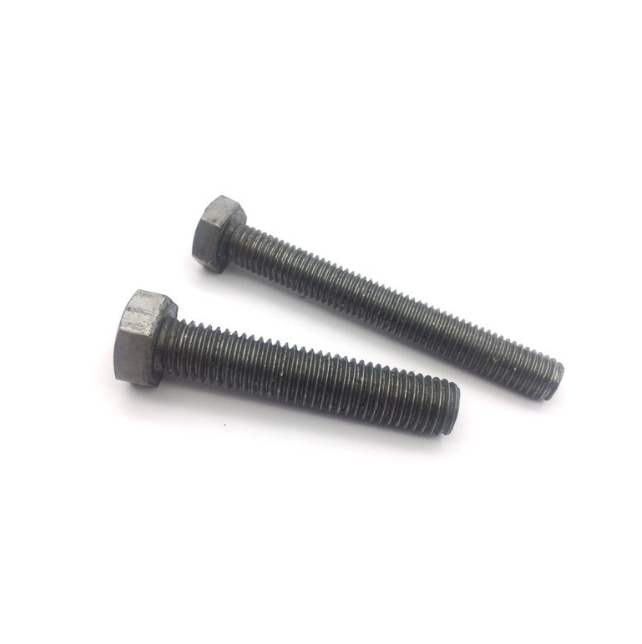 Factory Directly Carbon Steel Plain DIN933 Full Thread Hex Bolt With Nut And Washer 3