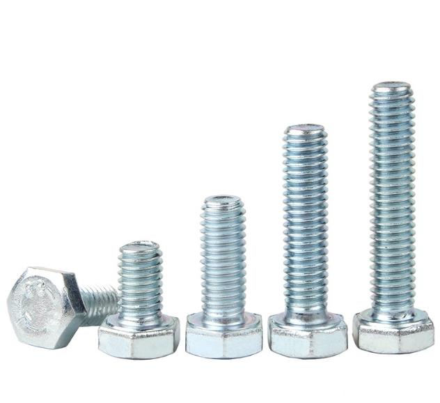 High Tensile Hex Bolt Carbon Steel Blue Zinc Grade8.8 Hex Bolt