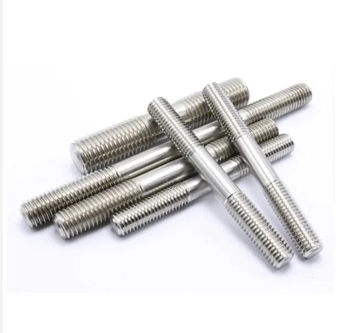 Carbon Steel Double Sided End Threaded Studs Rod Fastener Zinc Plated Two Way Dowel Screw For Wood Furniture