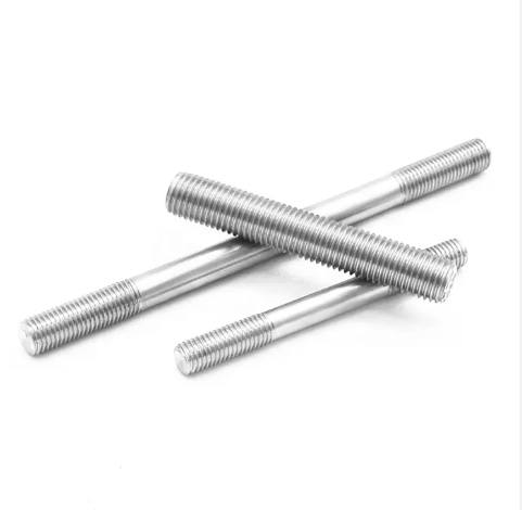 Carbon Steel Double Sided End Threaded Studs Rod Fastener Zinc Plated Two Way Dowel Screw For Wood Furniture 3