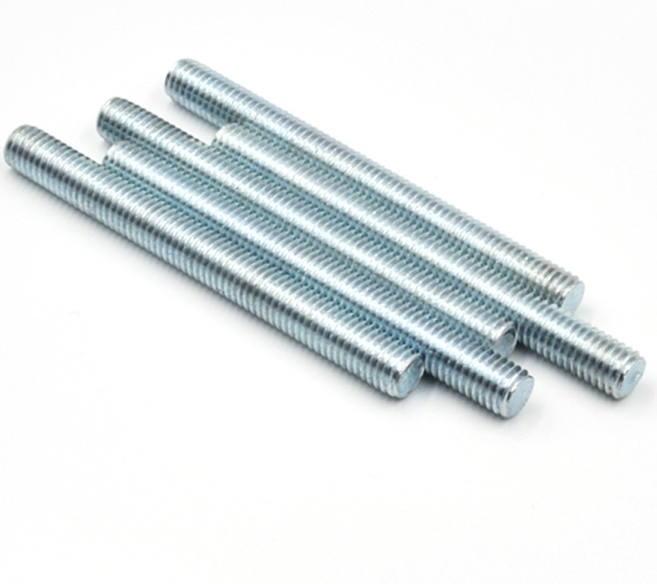 Global Supplier of Durable Blue Zinc Coated Stud Bolt Thread Rod Screws Zhongpin 1