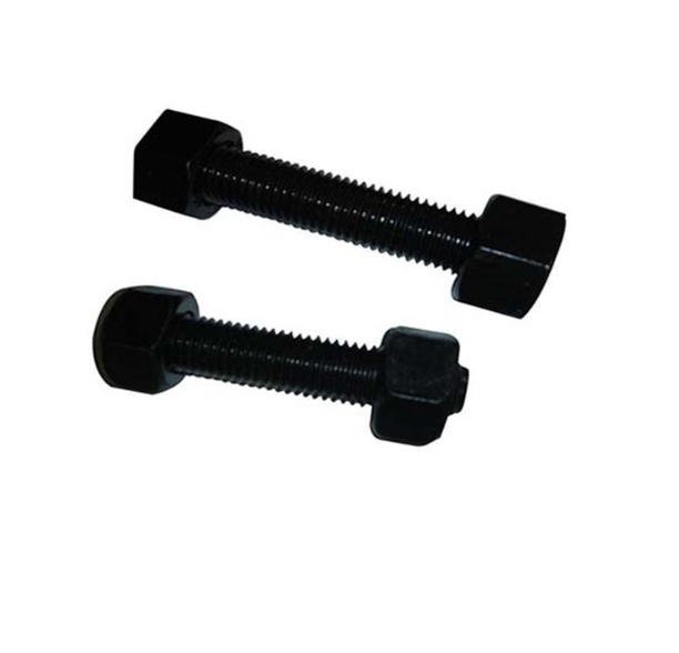 Matte Black Double End Studs – Black Oxide Treatment for Machinery & Automotive Assembly