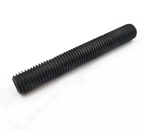 Threaded Rods with Black Zinc Finish Metric Measurement System Studs