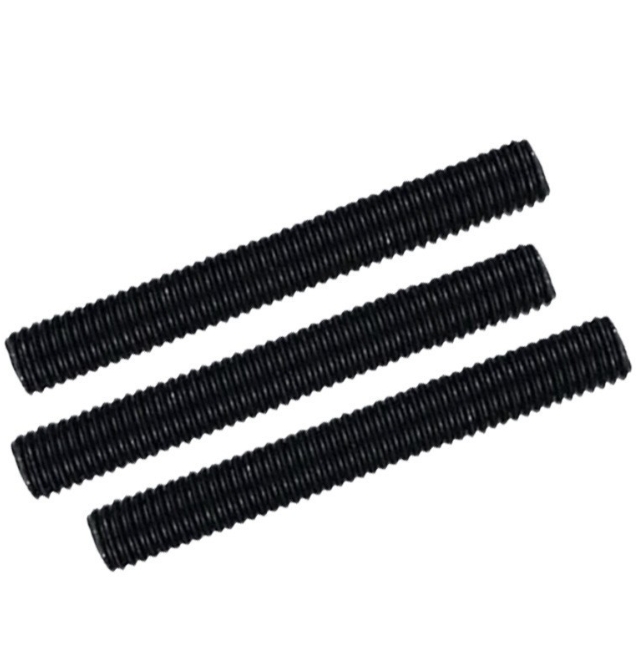 Threaded Rods with Black Zinc Finish Metric Measurement System Studs 2