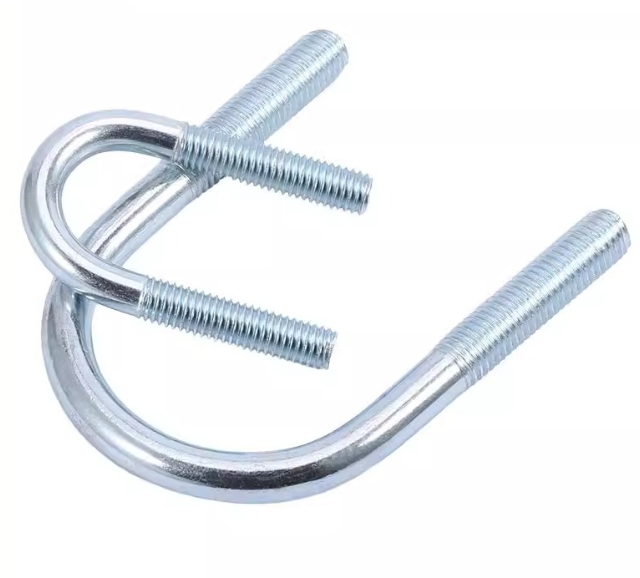 Blue Zinc Plated Carbon Steel Round Bend U Shape Bolts