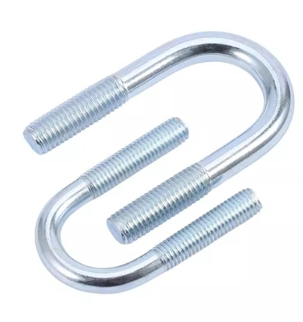 Blue Zinc Plated Carbon Steel Round Bend U Shape Bolts 1