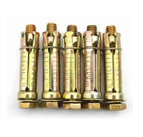 Carbon steel expansion bolt M6 M8 M10 M12 wedge anchor bolt 3pcs / 4 pcs shield fixed expansion rawl bolt 1
