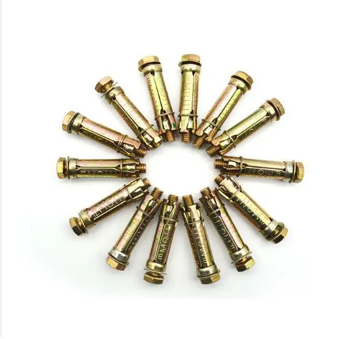 Carbon steel expansion bolt M6 M8 M10 M12 wedge anchor bolt 3pcs / 4 pcs shield fixed expansion rawl bolt 2