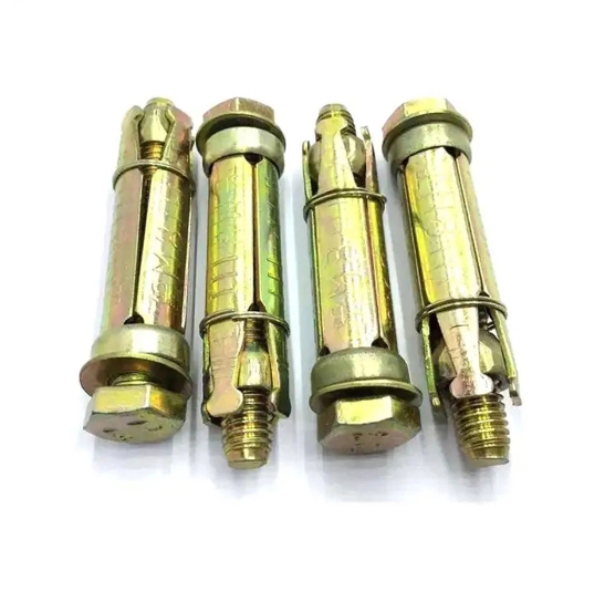 Fixing Bolts for Concrete Yellow Zinc Plated 3PCS 4PCS Fix Anchor Bolt 1